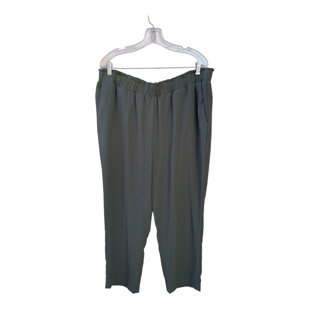 A New Day Women's Olive Green Relaxed Fit Trousers Tapered Size XXL